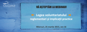 Read more about the article WEBINAR: Legea voluntariatului 78/2014