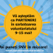 Vă vrem parteneri în Săptămâna Națională a Voluntariatului!